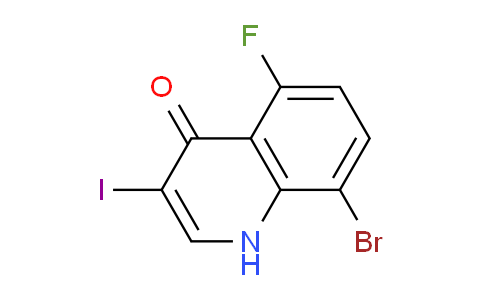 CAS No. 1395493-10-3, 8-Bromo-5-fluoro-3-iodoquinolin-4(1H)-one
