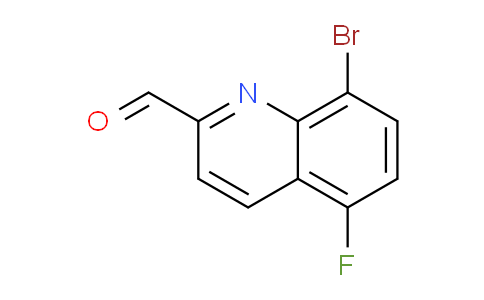 CAS No. 1067914-59-3, 8-Bromo-5-fluoroquinoline-2-carbaldehyde