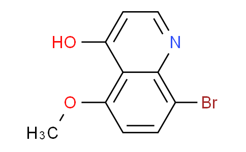 CAS No. 161405-28-3, 8-Bromo-5-methoxyquinolin-4-ol