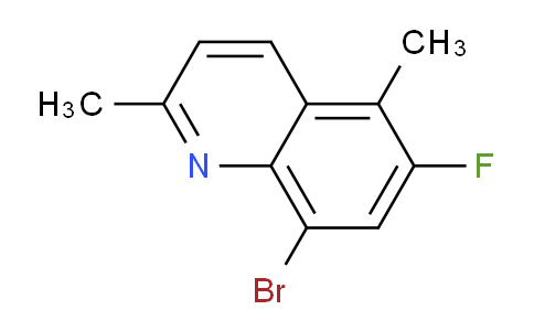 CAS No. 1420790-86-8, 8-Bromo-6-fluoro-2,5-dimethylquinoline