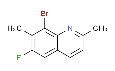 CAS No. 1420793-57-2, 8-Bromo-6-fluoro-2,7-dimethylquinoline