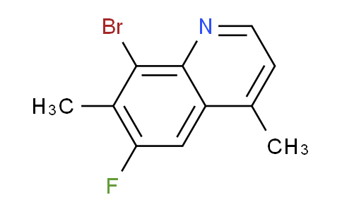 CAS No. 1420794-00-8, 8-Bromo-6-fluoro-4,7-dimethylquinoline