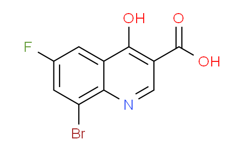 CAS No. 1019016-15-9, 8-Bromo-6-fluoro-4-hydroxyquinoline-3-carboxylic acid