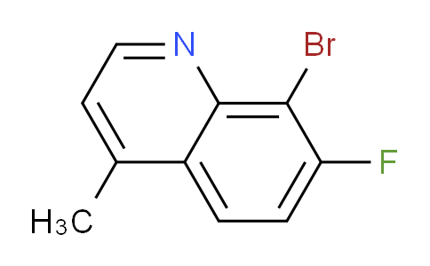 CAS No. 1420794-52-0, 8-Bromo-7-fluoro-4-methylquinoline
