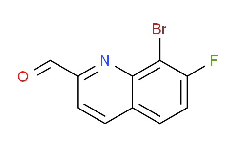 CAS No. 1420793-53-8, 8-Bromo-7-fluoroquinoline-2-carbaldehyde