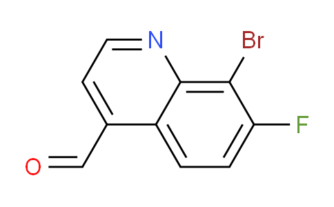 CAS No. 1420792-02-4, 8-Bromo-7-fluoroquinoline-4-carbaldehyde