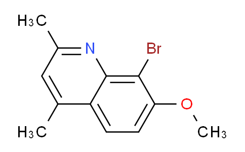 CAS No. 1378261-14-3, 8-Bromo-7-methoxy-2,4-dimethylquinoline
