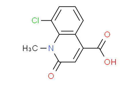 CAS No. 1266988-94-6, 8-Chloro-1-methyl-2-oxo-1,2-dihydroquinoline-4-carboxylic acid