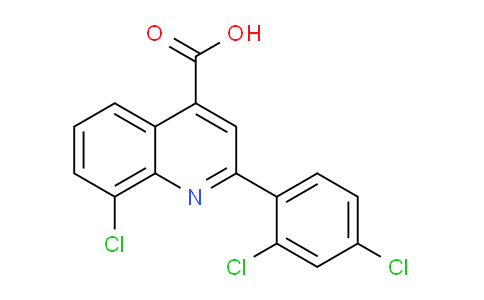 CAS No. 863180-69-2, 8-Chloro-2-(2,4-dichlorophenyl)quinoline-4-carboxylic acid