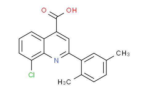 CAS No. 862647-94-7, 8-Chloro-2-(2,5-dimethylphenyl)quinoline-4-carboxylic acid