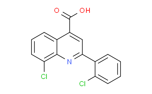 CAS No. 724759-52-8, 8-Chloro-2-(2-chlorophenyl)quinoline-4-carboxylic acid