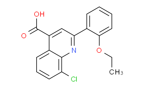 CAS No. 862663-06-7, 8-Chloro-2-(2-ethoxyphenyl)quinoline-4-carboxylic acid