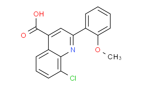 CAS No. 862649-89-6, 8-Chloro-2-(2-methoxyphenyl)quinoline-4-carboxylic acid