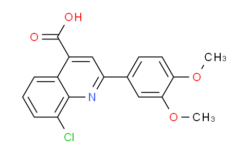 CAS No. 862782-46-5, 8-Chloro-2-(3,4-dimethoxyphenyl)quinoline-4-carboxylic acid