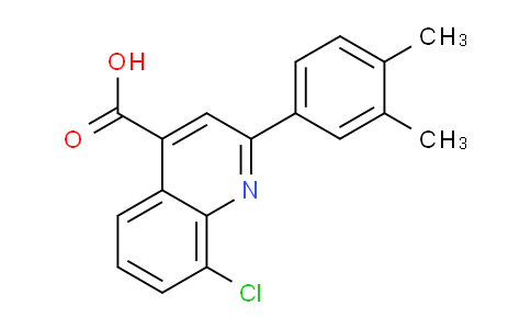 CAS No. 862647-95-8, 8-Chloro-2-(3,4-dimethylphenyl)quinoline-4-carboxylic acid