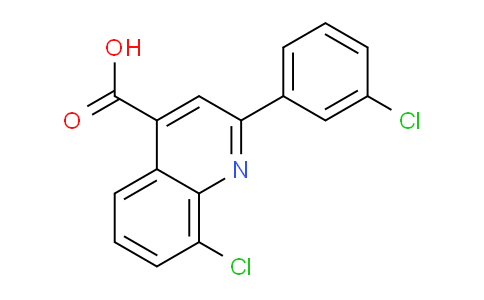 CAS No. 725217-63-0, 8-Chloro-2-(3-chlorophenyl)quinoline-4-carboxylic acid