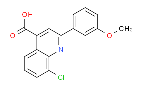 CAS No. 774575-48-3, 8-Chloro-2-(3-methoxyphenyl)quinoline-4-carboxylic acid