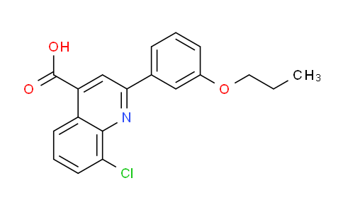 CAS No. 862713-32-4, 8-Chloro-2-(3-propoxyphenyl)quinoline-4-carboxylic acid
