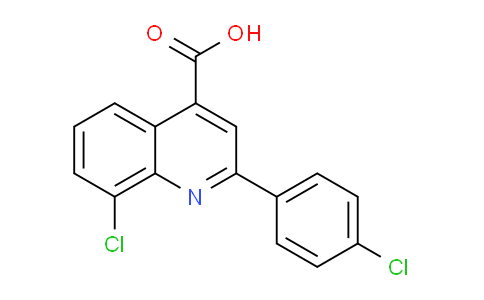 CAS No. 124930-93-4, 8-Chloro-2-(4-chlorophenyl)quinoline-4-carboxylic acid