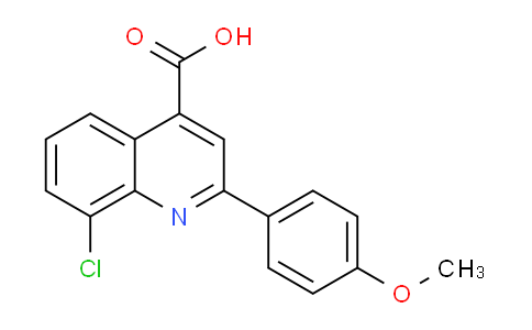 CAS No. 862649-87-4, 8-Chloro-2-(4-methoxyphenyl)quinoline-4-carboxylic acid