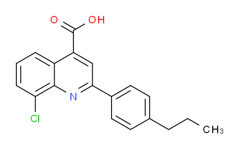 CAS No. 588676-12-4, 8-Chloro-2-(4-propylphenyl)quinoline-4-carboxylic acid