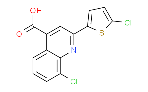 MC691073 | 774587-16-5 | 8-Chloro-2-(5-chlorothiophen-2-yl)quinoline-4-carboxylic acid