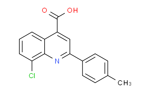 CAS No. 401604-07-7, 8-Chloro-2-(p-tolyl)quinoline-4-carboxylic acid
