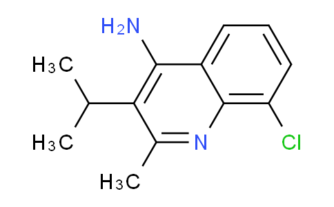 CAS No. 1342562-34-8, 8-Chloro-3-isopropyl-2-methylquinolin-4-amine
