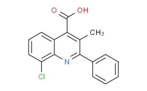 CAS No. 861234-24-4, 8-Chloro-3-methyl-2-phenylquinoline-4-carboxylic acid