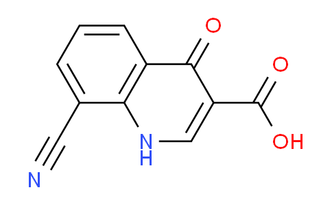 CAS No. 132664-44-9, 8-Cyano-4-oxo-1,4-dihydroquinoline-3-carboxylic acid
