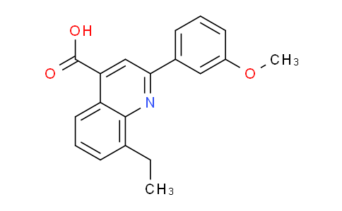 CAS No. 774587-15-4, 8-Ethyl-2-(3-methoxyphenyl)quinoline-4-carboxylic acid