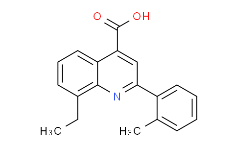 CAS No. 725687-86-5, 8-Ethyl-2-(o-tolyl)quinoline-4-carboxylic acid