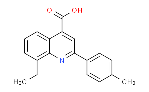 CAS No. 590353-83-6, 8-Ethyl-2-(p-tolyl)quinoline-4-carboxylic acid
