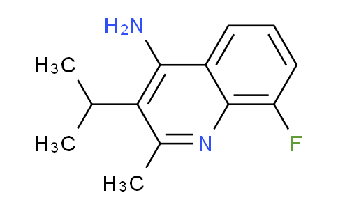 CAS No. 1343255-14-0, 8-Fluoro-3-isopropyl-2-methylquinolin-4-amine