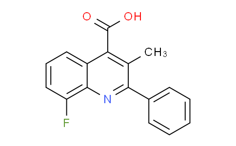 CAS No. 861438-77-9, 8-Fluoro-3-methyl-2-phenylquinoline-4-carboxylic acid