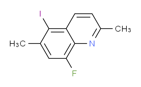 CAS No. 1420790-48-2, 8-Fluoro-5-iodo-2,6-dimethylquinoline