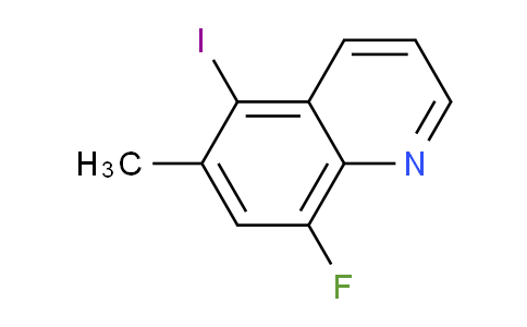 CAS No. 1420792-95-5, 8-Fluoro-5-iodo-6-methylquinoline