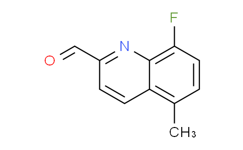 CAS No. 1420799-99-0, 8-Fluoro-5-methylquinoline-2-carbaldehyde