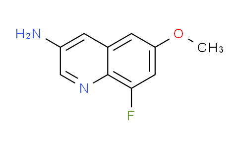 CAS No. 851973-19-8, 8-Fluoro-6-methoxyquinolin-3-amine