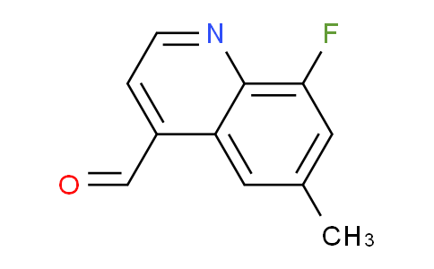 CAS No. 1420792-71-7, 8-Fluoro-6-methylquinoline-4-carbaldehyde