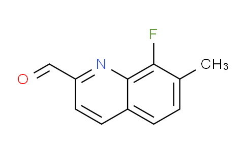CAS No. 1420792-63-7, 8-Fluoro-7-methylquinoline-2-carbaldehyde