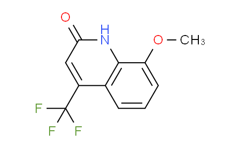 CAS No. 503147-99-7, 8-Methoxy-4-(trifluoromethyl)quinolin-2(1H)-one