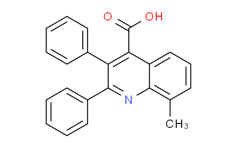 CAS No. 1298069-31-4, 8-Methyl-2,3-diphenylquinoline-4-carboxylic acid