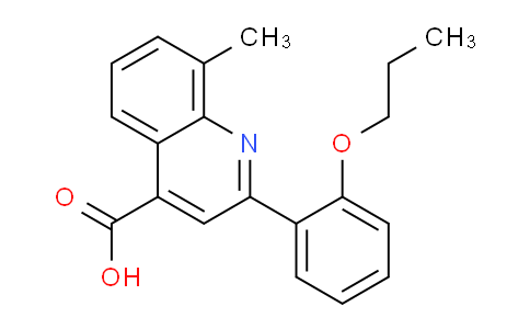 CAS No. 932841-25-3, 8-Methyl-2-(2-propoxyphenyl)quinoline-4-carboxylic acid