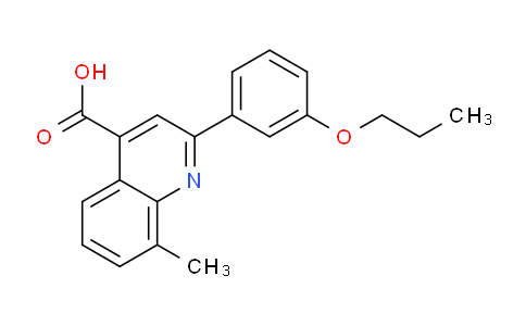 CAS No. 900705-40-0, 8-Methyl-2-(3-propoxyphenyl)quinoline-4-carboxylic acid
