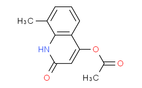CAS No. 117863-40-8, 8-Methyl-2-oxo-1,2-dihydroquinolin-4-yl acetate