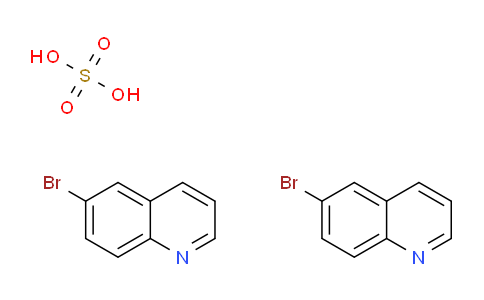 CAS No. 1072944-78-5, Bis(6-Bromoquinoline)sulfate