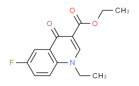 CAS No. 1513-07-1, Ethyl 1-ethyl-6-fluoro-4-oxo-1,4-dihydroquinoline-3-carboxylate