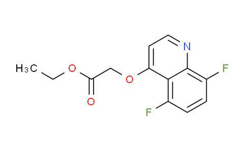 CAS No. 1315346-30-5, Ethyl 2-((5,8-difluoroquinolin-4-yl)oxy)acetate
