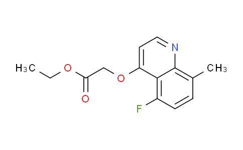 CAS No. 1315370-48-9, Ethyl 2-((5-fluoro-8-methylquinolin-4-yl)oxy)acetate